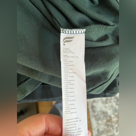 Fabletics Dark Green Oversized Tee S - Picture 10 of 10